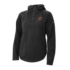 Black Cleveland Cavaliers Women's Sweater Weather Quarter-Snap Hoodie sale | NBA