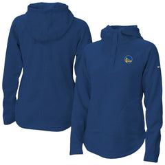 Royal Golden State Warriors Women's Sweater Weather Quarter-Snap Hoodie sale | NBA