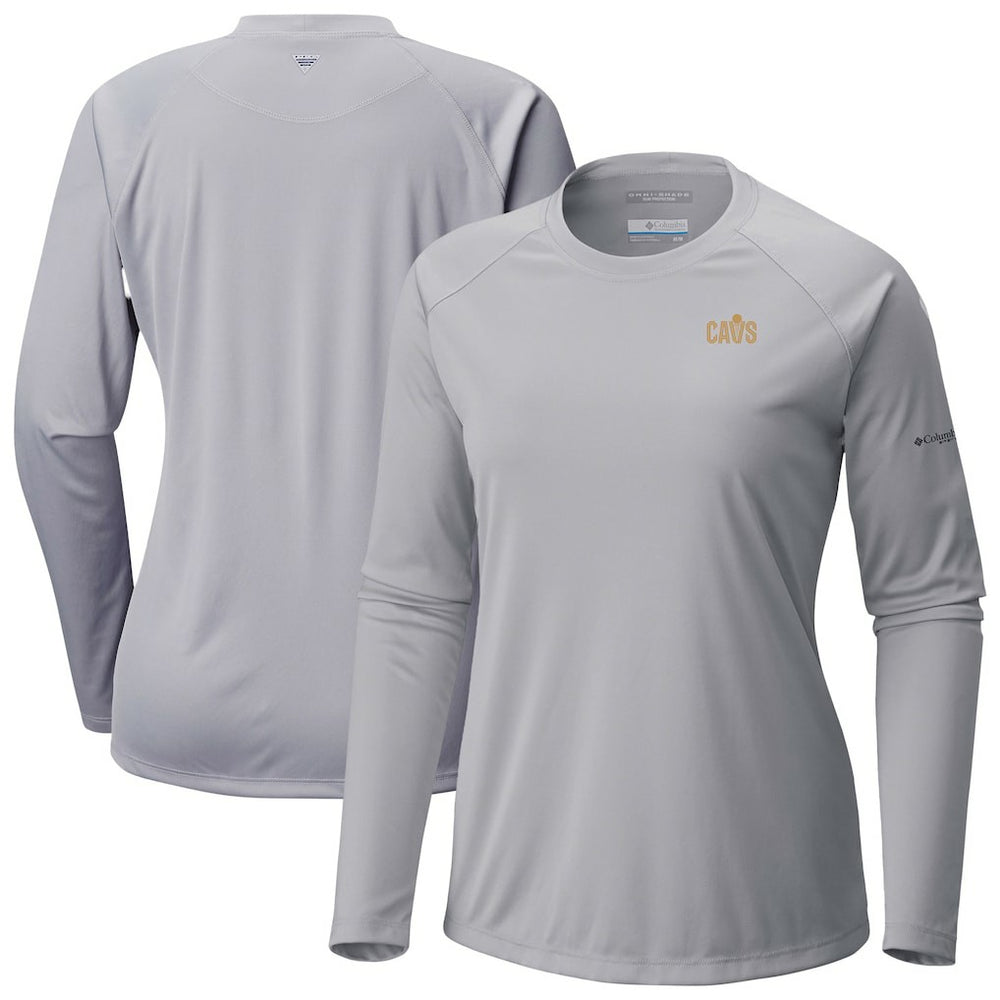 Gray Cleveland Cavaliers Women's Tidal Tee II Long Sleeve T-Shirt sale | NBA