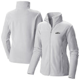 White Denver Nuggets Women's Give & Go II Fleece Full-Zip Jacket sale | NBA