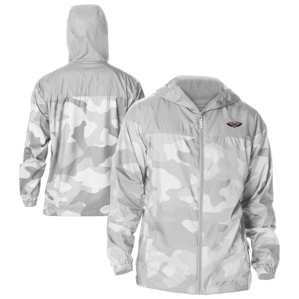 Gray New Orleans Pelicans Flash Challenger Windbreaker Jacket | NBA