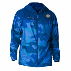 Blue New York Knicks Flash Challenger Windbreaker Jacket | NBA