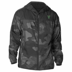 Black Milwaukee Bucks Flash Challenger Windbreaker Jacket | NBA