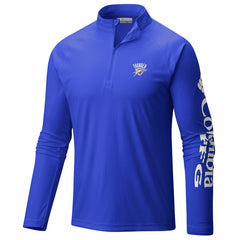 Blue Oklahoma City Thunder PFG Terminal Tackle Quarter-Zip Top | NBA