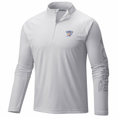 White Oklahoma City Thunder PFG Terminal Tackle Quarter-Zip Top | NBA