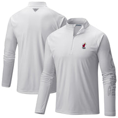 White Miami Heat PFG Terminal Tackle Quarter-Zip Top | NBA