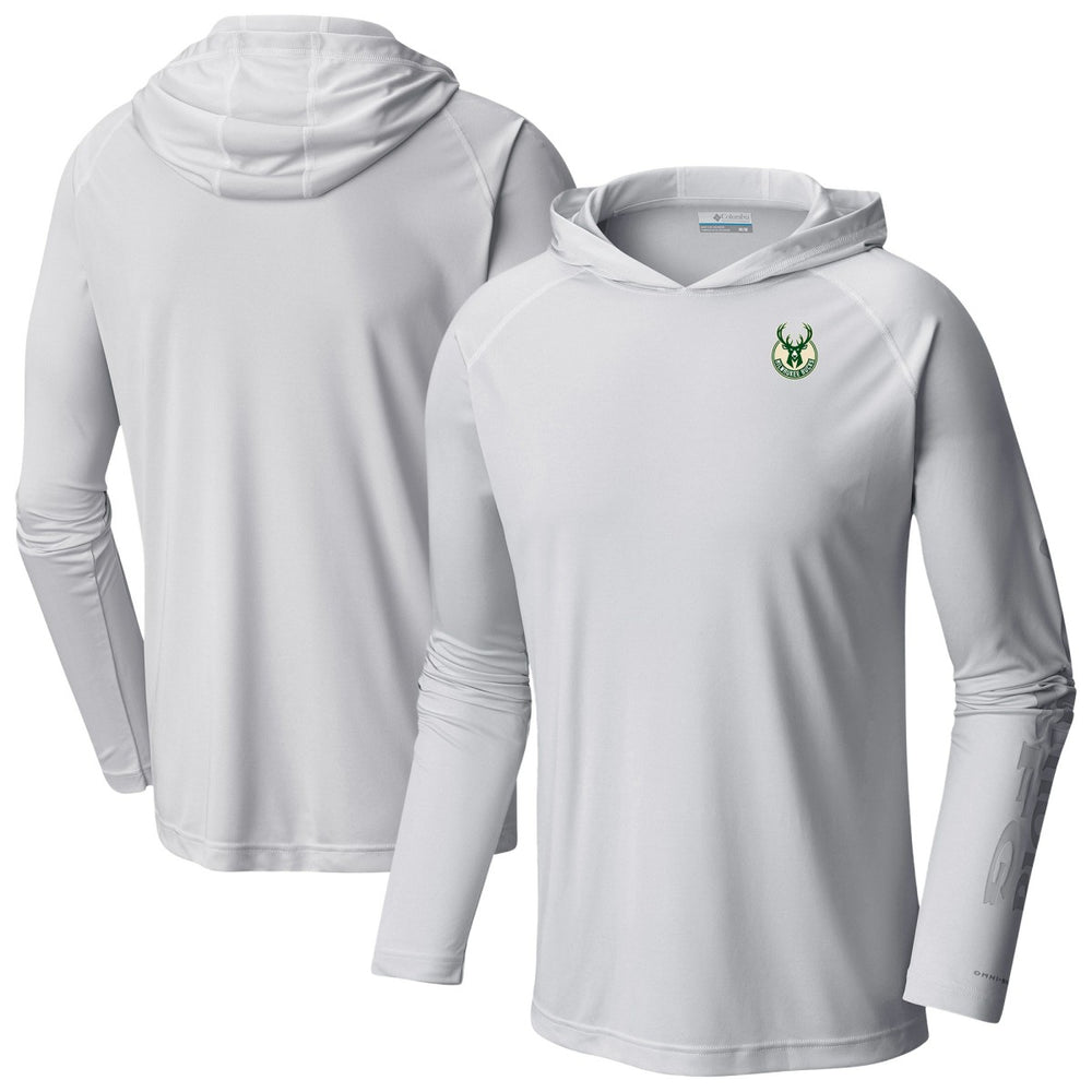 White Milwaukee Bucks PFG Super Terminal Tackle Hoodie | NBA