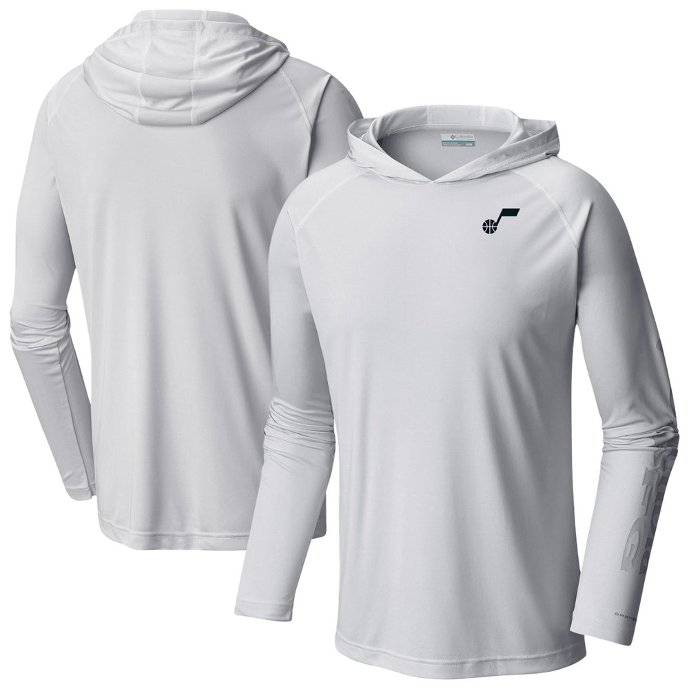 White Utah Jazz PFG Super Terminal Tackle Hoodie | NBA