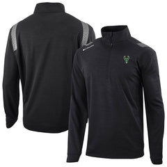 Black Milwaukee Bucks Oakland Downs Omni-Wick Quarter-Zip Top | NBA