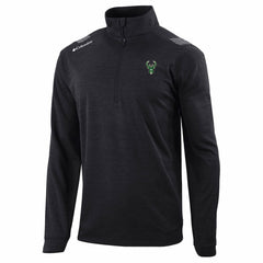 Black Milwaukee Bucks Oakland Downs Omni-Wick Quarter-Zip Top | NBA