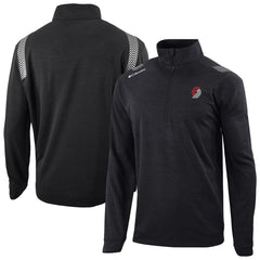 Black Portland Trail Blazers Oakland Downs Omni-Wick Quarter-Zip Top | NBA
