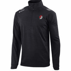 Black Portland Trail Blazers Oakland Downs Omni-Wick Quarter-Zip Top | NBA