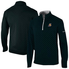 Black Los Angeles Lakers Wickham Hills Omni-Wick Quarter-Zip Jacket | NBA