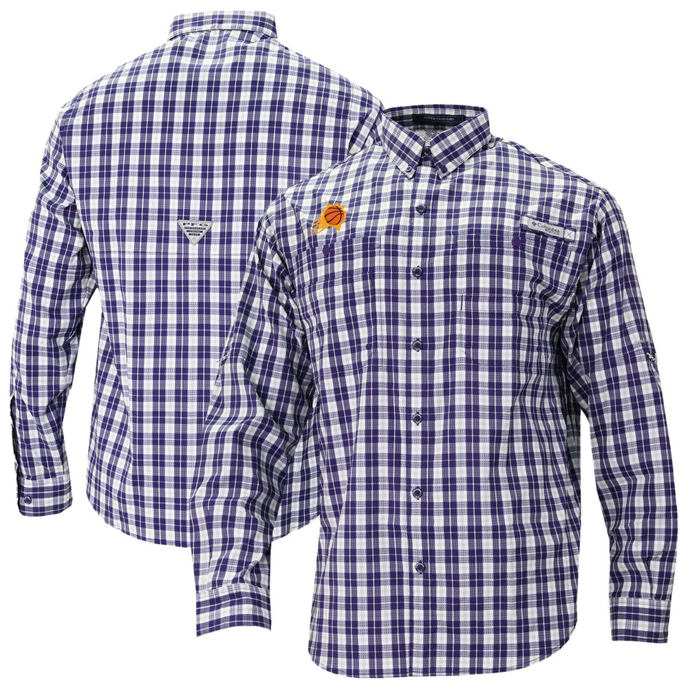 Purple Phoenix Suns Super Tamiami Omni-Shade Long Sleeve Button-Down Shirt | NBA
