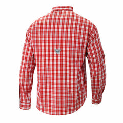 Red Houston Rockets Super Tamiami Omni-Shade Long Sleeve Button-Down Shirt | NBA