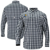 Navy Indiana Pacers Super Tamiami Omni-Shade Long Sleeve Button-Down Shirt | NBA