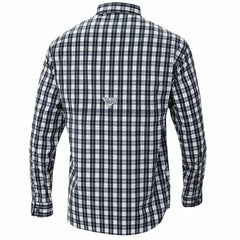 Navy Indiana Pacers Super Tamiami Omni-Shade Long Sleeve Button-Down Shirt | NBA