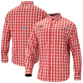 Red New Orleans Pelicans Super Tamiami Omni-Shade Long Sleeve Button-Down Shirt | NBA