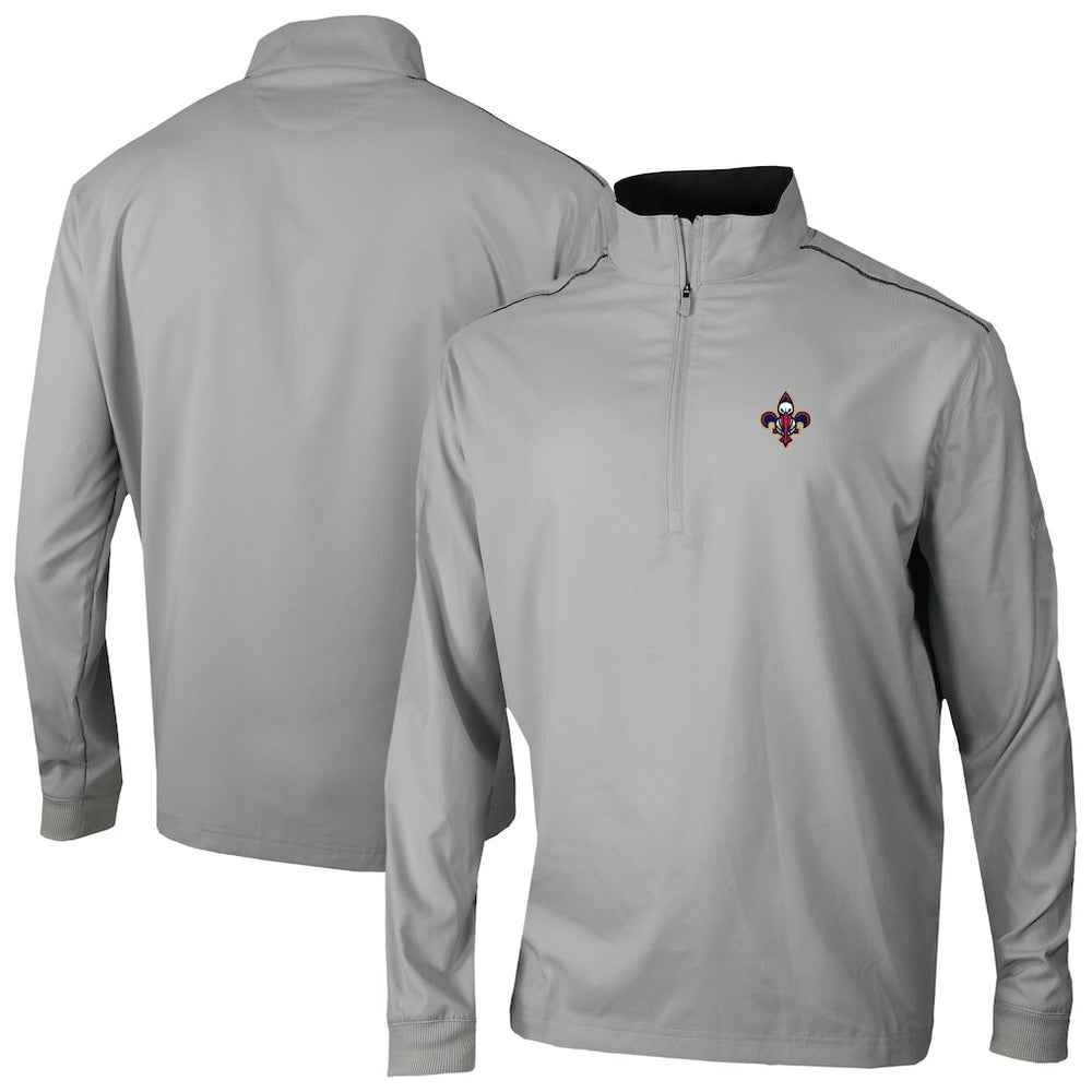 Gray New Orleans Pelicans Omni-Wick Bogey's Paradise Quarter-Zip Top | NBA