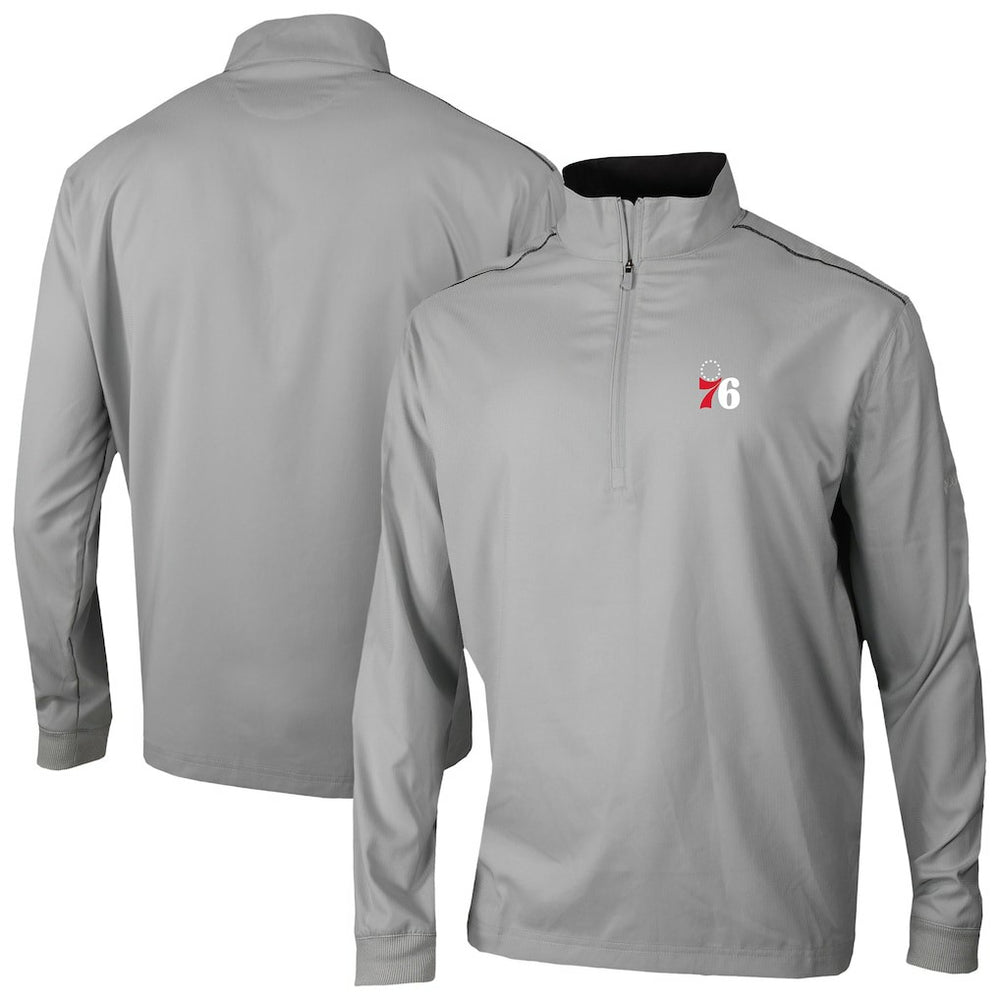 Gray Philadelphia 76ers Omni-Wick Bogey's Paradise Quarter-Zip Top | NBA