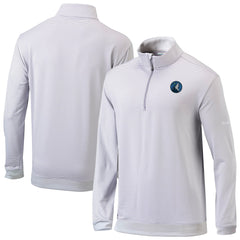 Gray/White Minnesota Timberwolves Omni-Wick Even Lie Quarter-Zip Top | NBA