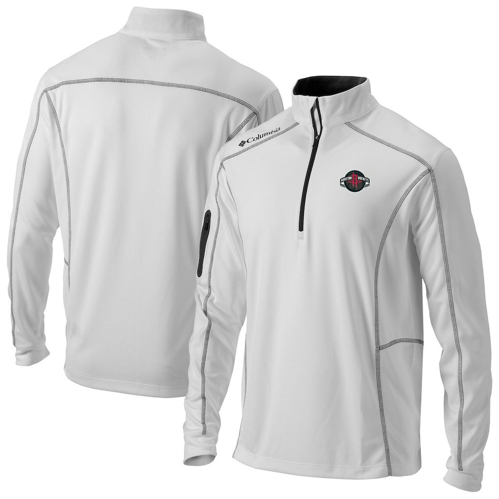 White Houston Rockets Omni-Wick Shotgun Quarter-Zip Jacket sale | NBA