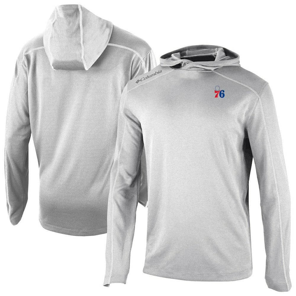Gray Philadelphia 76ers Omni-Wick Shotgun Pullover Hoodie | NBA
