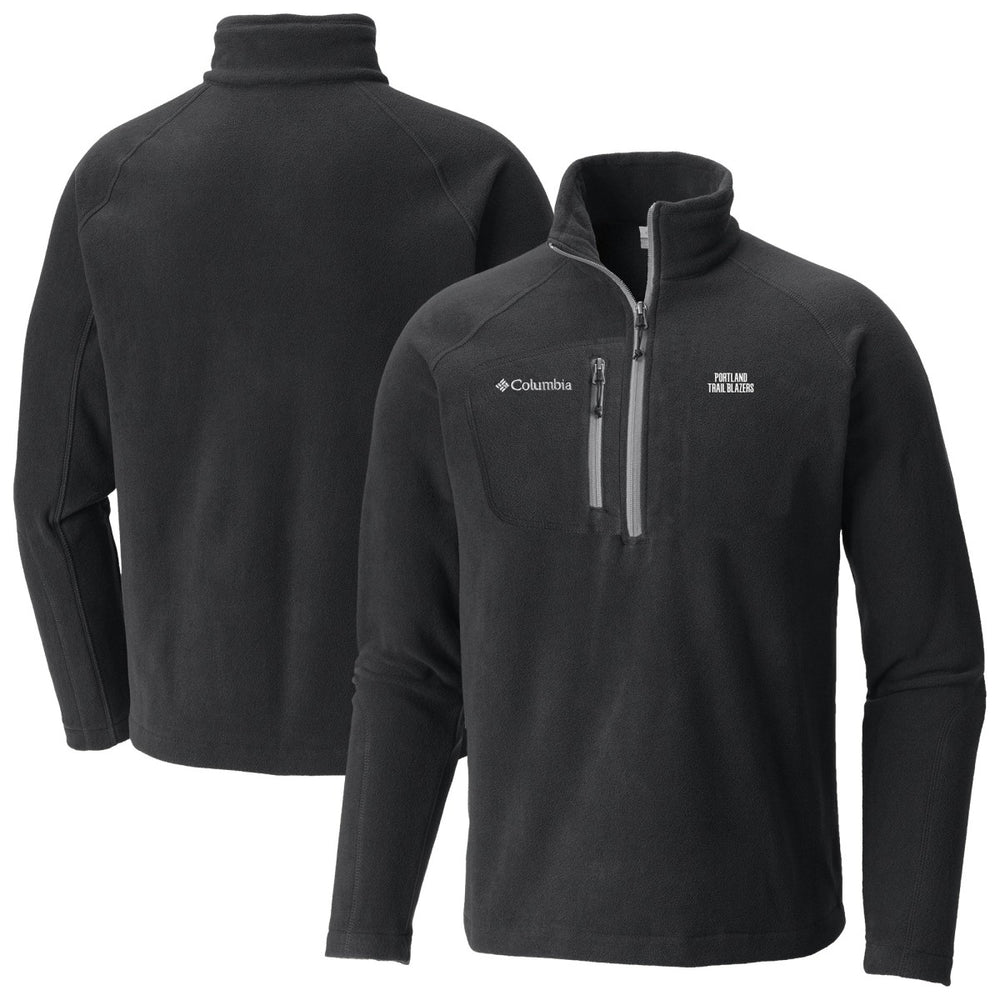 Black Portland Trail Blazers Fast Trek III Half-Zip Fleece Pullover | NBA