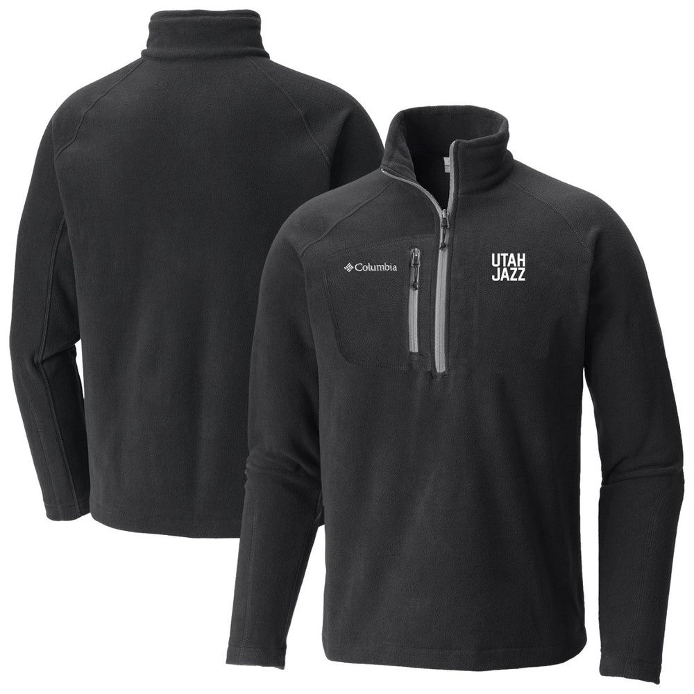 Black Utah Jazz Fast Trek III Half-Zip Fleece Pullover | NBA