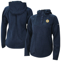 Navy Indiana Pacers Women's Sweater Weather Quarter-Snap Hoodie | NBA