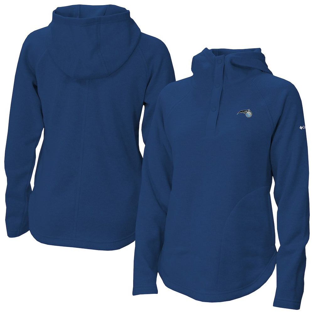 Blue Orlando Magic Women's Sweater Weather Quarter-Snap Hoodie | NBA