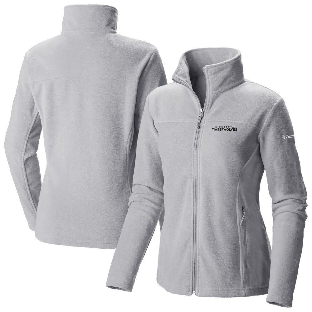 Gray Minnesota Timberwolves Women's Give & Go II Fleece Full-Zip Jacket | NBA