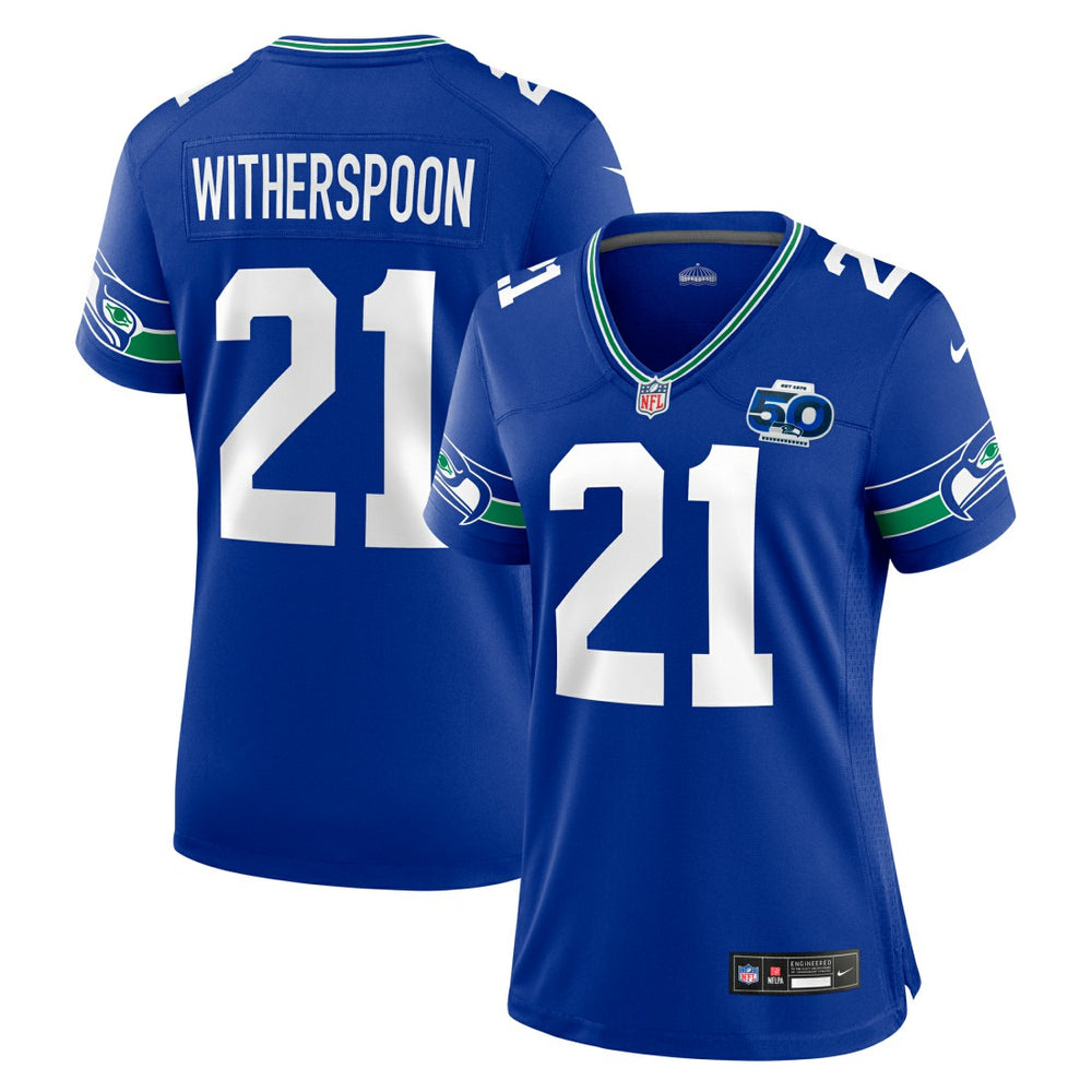 Seattle Seahawks Devon Witherspoon Women's Alternate 50th Season Game Jersey | NFL New