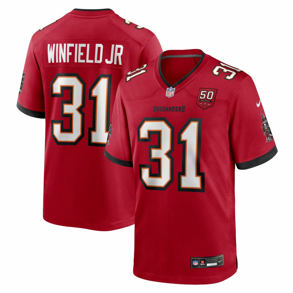Tampa Bay Buccaneers Antoine Winfield Jr. 50th Season Team Game Jersey | NFL On sale