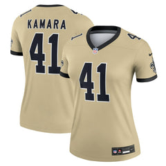 New Orleans Saints Alvin Kamara Women's Gameday Golds Alternate Legend Player Performance Top | NFL Online