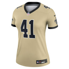 New Orleans Saints Alvin Kamara Women's Gameday Golds Alternate Legend Player Performance Top | NFL Online