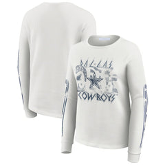 Dallas Cowboys WEAR by Erin Andrews Women's Graphic Waffle Long-Sleeve T-Shirt | NFL Near me