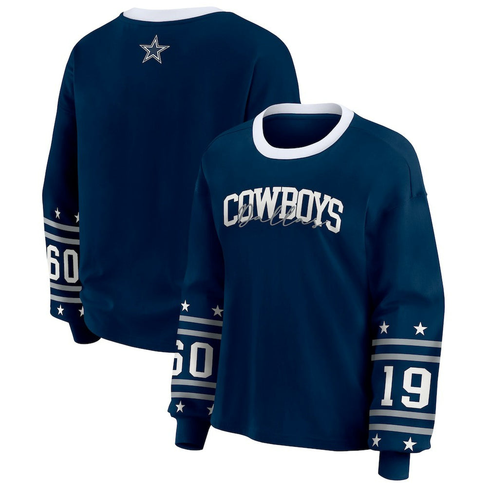 Dallas Cowboys WEAR by Erin Andrews Women's Sport Long-Sleeve T-Shirt | NFL New