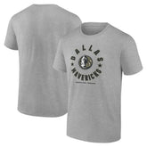 Heather Gray Dallas Mavericks Hoops for Troops T-Shirt sale | NBA