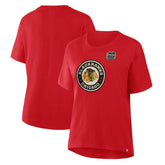 Chicago Blackhawks Fanatics Women's 2025 Winter Classic Primary Logo T-Shirt - NHL T-shirts