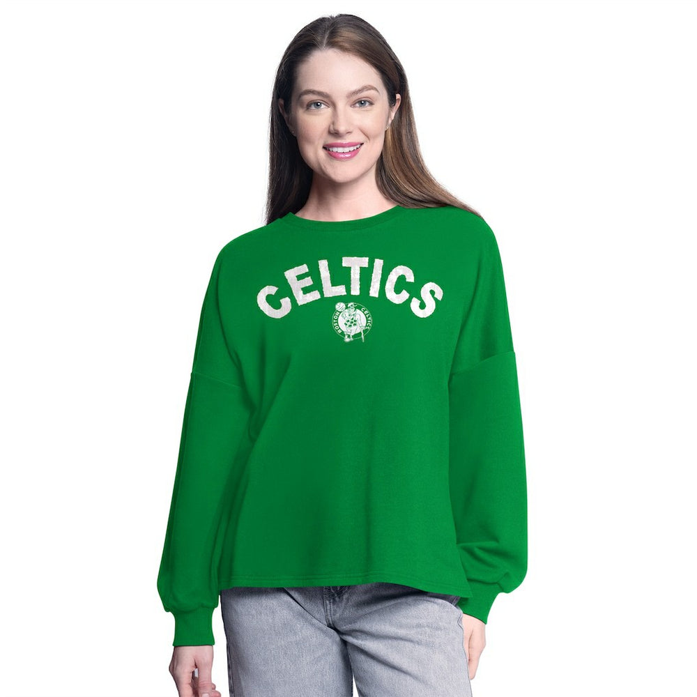 Kelly Green Boston Celtics G-III 4Her by Carl Banks Women's Athletic Pullover Sweatshirt | NBA