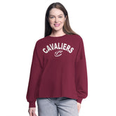 Wine Cleveland Cavaliers G-III 4Her by Carl Banks Women's Athletic Pullover Sweatshirt sale | NBA