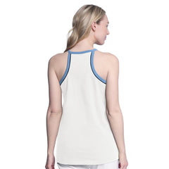 White Memphis Grizzlies G-III 4Her by Carl Banks Women's Curveball Racerback Scoop Neck Slub Tank Top | NBA