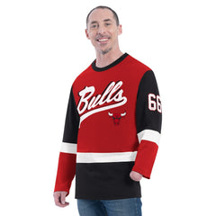 Red Chicago Bulls G-III Sports by Carl Banks Adaptive Rugby Long Sleeve Top sale | NBA