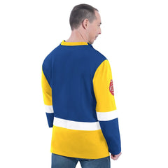 Royal Golden State Warriors G-III Sports by Carl Banks Adaptive Rugby Long Sleeve Top sale | NBA