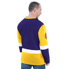 Purple Los Angeles Lakers G-III Sports by Carl Banks Adaptive Rugby Long Sleeve Top | NBA