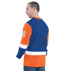 Blue New York Knicks G-III Sports by Carl Banks Adaptive Rugby Long Sleeve Top | NBA