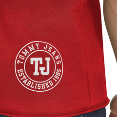 Red Chicago Bulls Tommy Jeans Paul French Terry Short Sleeve Pullover Hoodie sale | NBA
