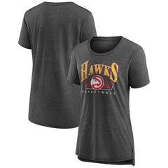 Gray Atlanta Hawks Women's Selection Tri-Blend T-Shirt | NBA
