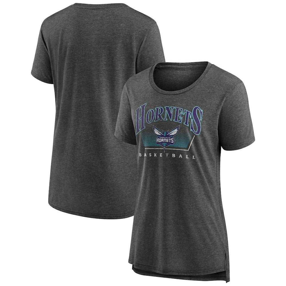 Gray Charlotte Hornets Women's Selection Tri-Blend T-Shirt | NBA